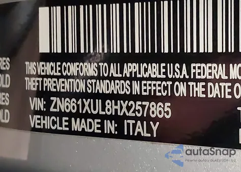 2017 Maserati Levante from USA, damaged, VIN ZN661XUL8HX257865